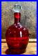 Vintage-MCM-Empoli-Italy-BLENKO-Ruby-Red-Glass-Liquor-Decanter-Mid-Century-01-na