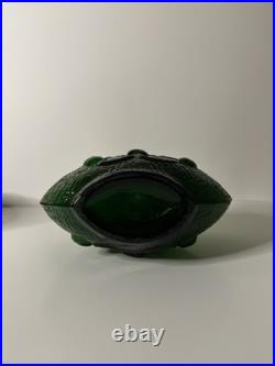 Vintage MCM Empoli Stelvia Glass 15 Decanter Emerald Green Without Stopper