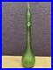 Vintage-MCM-Empoli-green-glass-22-inch-genie-decanter-in-square-hobnail-01-sk