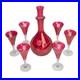 Vintage-MCM-Floral-Etched-Cranberry-Pink-Glass-Cordial-Set-Decanter-6-Glass-Set-01-bmz