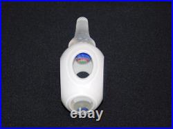 Vintage MCM Millefiori White Cut To Clear Glass 9 Decanter With Stopper Italy