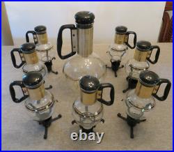 Vintage MCM Pyrex Silex Coffee Carafe 1-Pitcher Lrg-12, 7 single serve Lrg-2