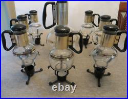 Vintage MCM Pyrex Silex Coffee Carafe 1-Pitcher Lrg-12, 7 single serve Lrg-2
