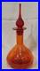 Vintage-MCM-Rainbow-Art-Glass-Decanter-Flaming-Stopper-Teardrop-Design-12-5-01-plla