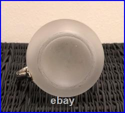 Vintage MCM Silverplate Rams Head Frosted Glass Decanter Pitcher Aries NICE