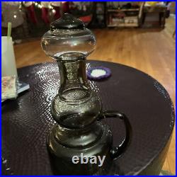 Vintage MCM Smoked Glass Bertil Vallien Decanter RARE