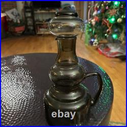 Vintage MCM Smoked Glass Bertil Vallien Decanter RARE