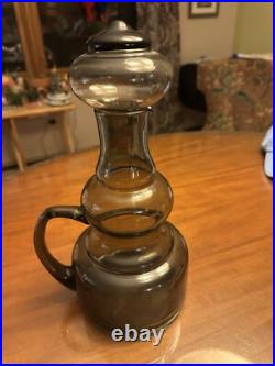 Vintage MCM Smoked Glass Bertil Vallien Decanter RARE
