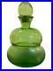 Vintage-MCM-Unique-Large-Green-Glass-Bottle-Decanter-Decorative-01-zalb