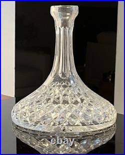 Vintage MCM Violetta 24% Hand Cut Lead Crystal Ship's Decanter Made In Poland