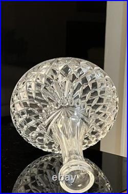 Vintage MCM Violetta 24% Hand Cut Lead Crystal Ship's Decanter Made In Poland