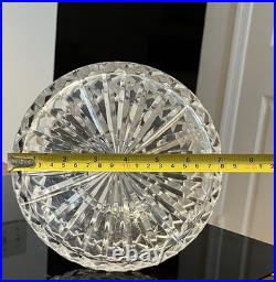 Vintage MCM Violetta 24% Hand Cut Lead Crystal Ship's Decanter Made In Poland