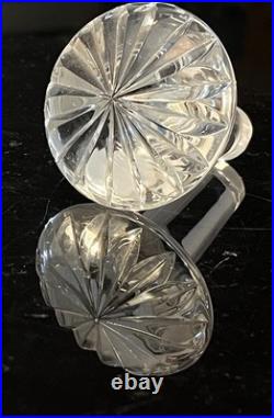 Vintage MCM Violetta 24% Hand Cut Lead Crystal Ship's Decanter Made In Poland