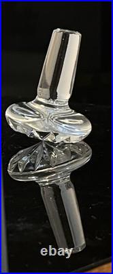 Vintage MCM Violetta 24% Hand Cut Lead Crystal Ship's Decanter Made In Poland