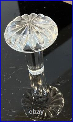 Vintage MCM Violetta 24% Hand Cut Lead Crystal Ship's Decanter Made In Poland