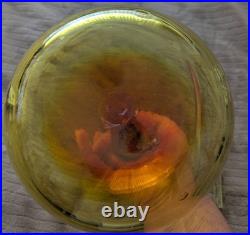 Vintage MCM WAYNE HUSTED BLENKO 18.75 w long stopper Amberina glass Decanter Vintage MCM WAYNE HUSTED BLENKO 18.75 w long stopper Amberina glass Decanter