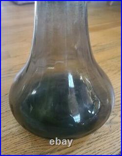 Vintage MID-CENTURY Italian EMPOLI Genie Bottle DECANTER Light Amber