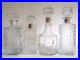Vintage-MID-Century-Modernist-Faceted-Glass-Decanter-Bottles-Mixed-Set-Of-4-01-jk