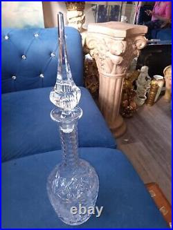 Vintage Magnificent Crystal 17.5 In Decanter