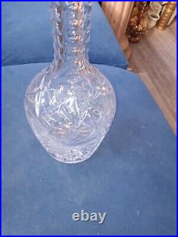 Vintage Magnificent Crystal 17.5 In Decanter