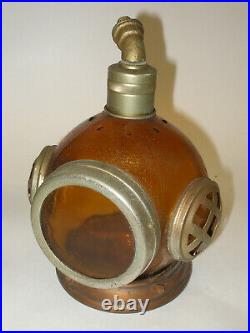 Vintage Maritime / Steampunk Deep Sea Diving Helmet Glass Decanter Nautical