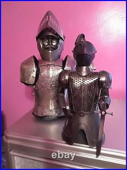 Vintage Medieval Knight Bar Caddy And Bottle Cover