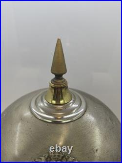 Vintage Medieval Knights Helmet Decanter Shot Glass Bar Set Missing One Glass