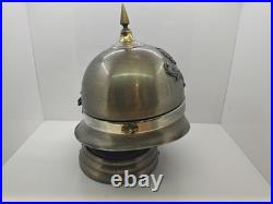 Vintage Medieval Knights Helmet Decanter Shot Glass Bar Set Missing One Glass