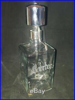 Vintage Mid Century Lucite Pump Decanter Liquor Set Tantalus