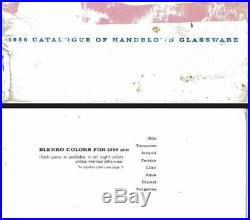 Vintage Mid Century Mod Wayne Husted BLENKO Art Glass Decanter #5914 Nile- 1959