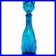 Vintage-Mid-Century-Modern-Empoli-Aqua-Teal-Blue-Glass-Cat-Bottle-Decanter-14-01-lgng