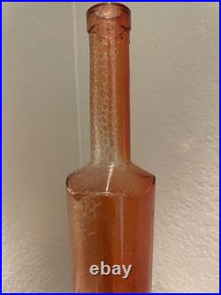 Vintage Mid-Century Modern MCM Orange Decanter Mod Dep Italy