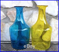 Vintage Mid Century Modern Takahashi San Francisco Glass Bottle Decanter Set Lot