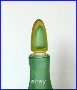 Vintage Mid-Century Paolo Venini Inciso Sommerso Glass Decanter with Stopper