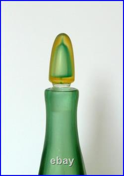Vintage Mid-Century Paolo Venini Inciso Sommerso Glass Decanter with Stopper