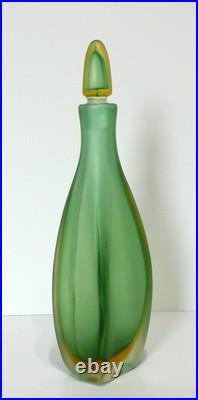 Vintage Mid-Century Paolo Venini Inciso Sommerso Glass Decanter with Stopper