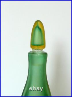 Vintage Mid-Century Paolo Venini Inciso Sommerso Glass Decanter with Stopper