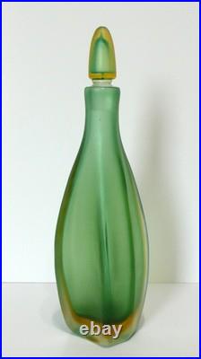 Vintage Mid-Century Paolo Venini Inciso Sommerso Glass Decanter with Stopper