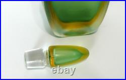 Vintage Mid-Century Paolo Venini Inciso Sommerso Glass Decanter with Stopper