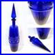 Vintage-Mid-Century-Rossini-Empoli-Cobalt-Blue-18-3-4-Glass-Decanter-Stopper-01-ll