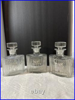 Vintage MidCentury Modern Glass Decanter Set