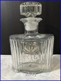 Vintage MidCentury Modern Glass Decanter Set