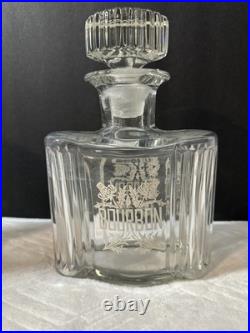 Vintage MidCentury Modern Glass Decanter Set