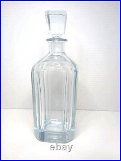 Vintage Midcentury Stromberg Glass Decanter Swedish Blue Signed