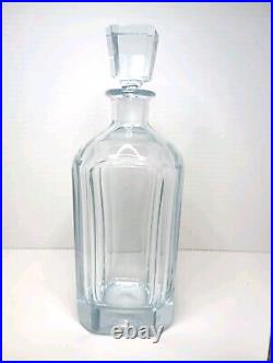 Vintage Midcentury Stromberg Glass Decanter Swedish Blue Signed