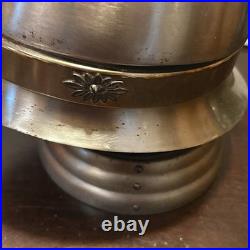 Vintage Military Helmet Bar Set with Decanter & Shot Glasses