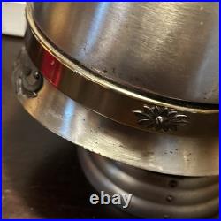 Vintage Military Helmet Bar Set with Decanter & Shot Glasses