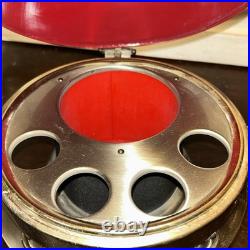 Vintage Military Helmet Bar Set with Decanter & Shot Glasses