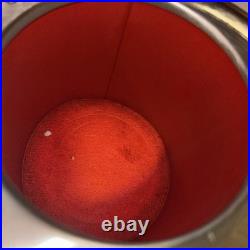 Vintage Military Helmet Bar Set with Decanter & Shot Glasses