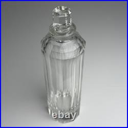 Vintage Moser Style Bohemian Cut Crystal Decanter Czechoslovakia Heavy Glass 10